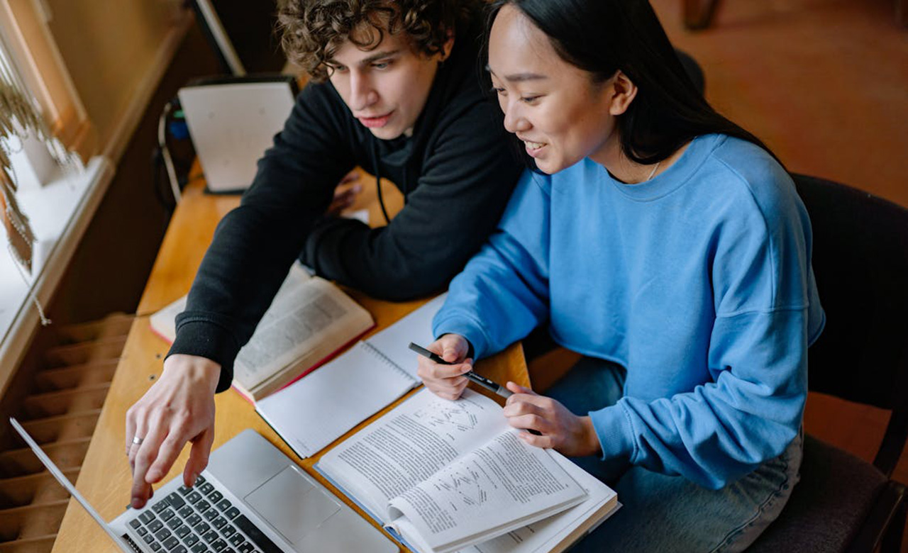 stock image of student in tutoring session